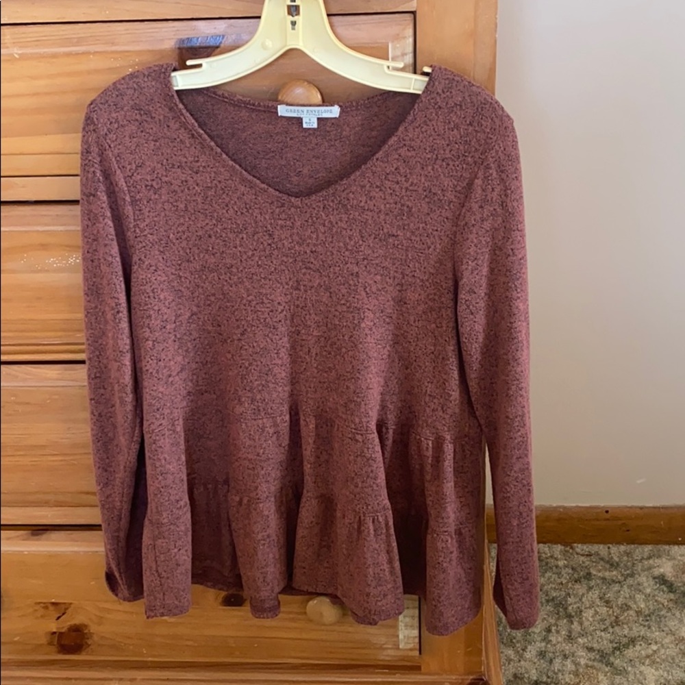 Peplum long sleeve